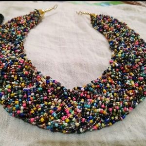 Teal Intertwined Layered Necklace